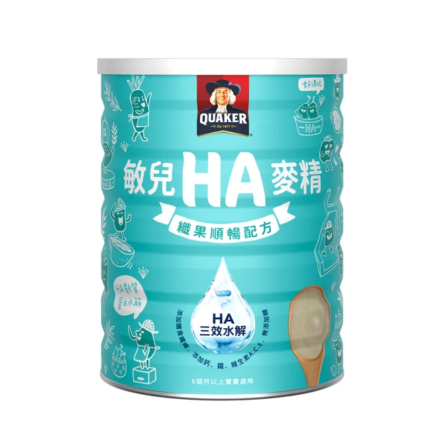 QUAKER 桂格 敏兒HA纖果順暢麥精700g/罐