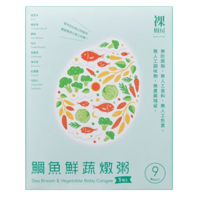 裸廚房 鯛魚鮮蔬燉粥 大寶寶粥(五入裝)