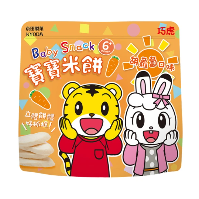 京田製菓 巧虎寶寶米餅-胡蘿蔔口味30g