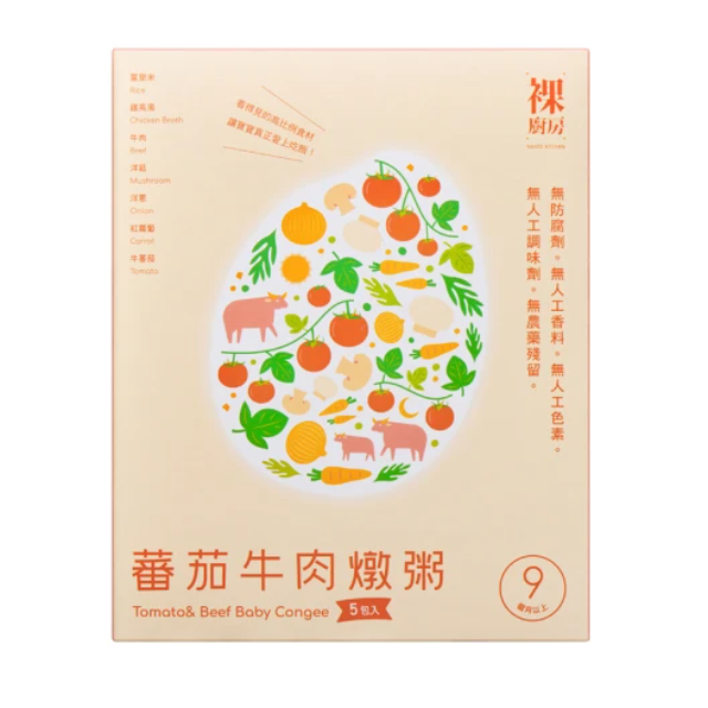 裸廚房 蕃茄牛肉燉粥/大寶寶粥(五入裝)