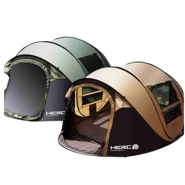 May Shop 出口韓國野營帳篷自動速開帳篷拋帳船帳超大3-4人露營帳篷