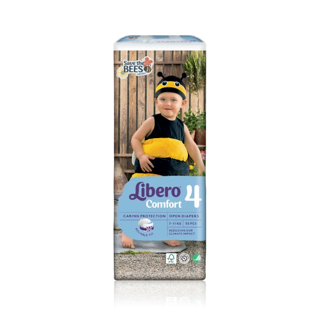 麗貝樂 搶救蜜蜂年度限量款4號M(4x50p/箱購)