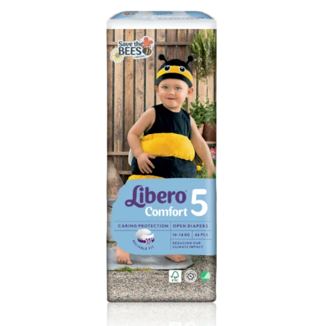 麗貝樂 搶救蜜蜂年度限量款5號L(4x46p/箱購)