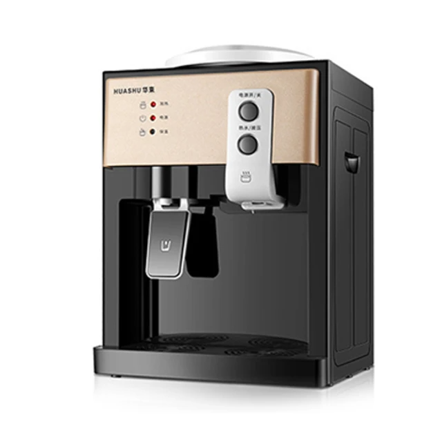 臺式小型制冷開飲機 110V 冰熱制 迷你節能冰溫熱開水機(香檳金)