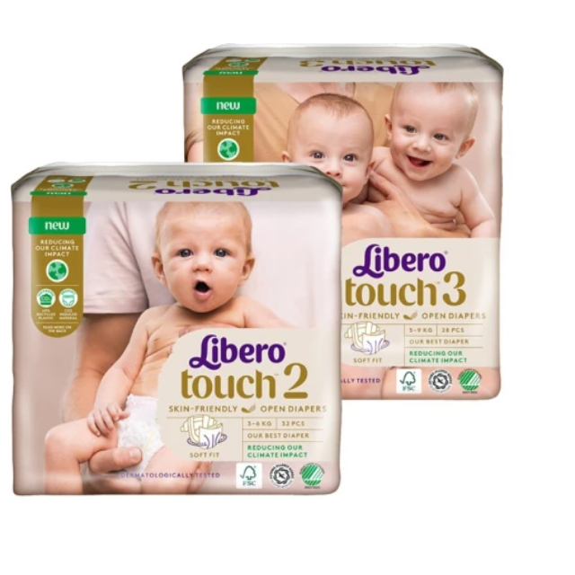 麗貝樂 Touch黏貼型 2+3號 NB+S 紙尿褲/尿布