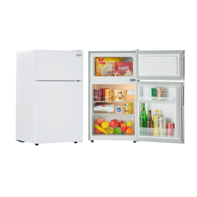 Kolin 歌林一級能效定頻右開雙門小冰箱(KR-SE20958A雪亮白/一鍵除霜)