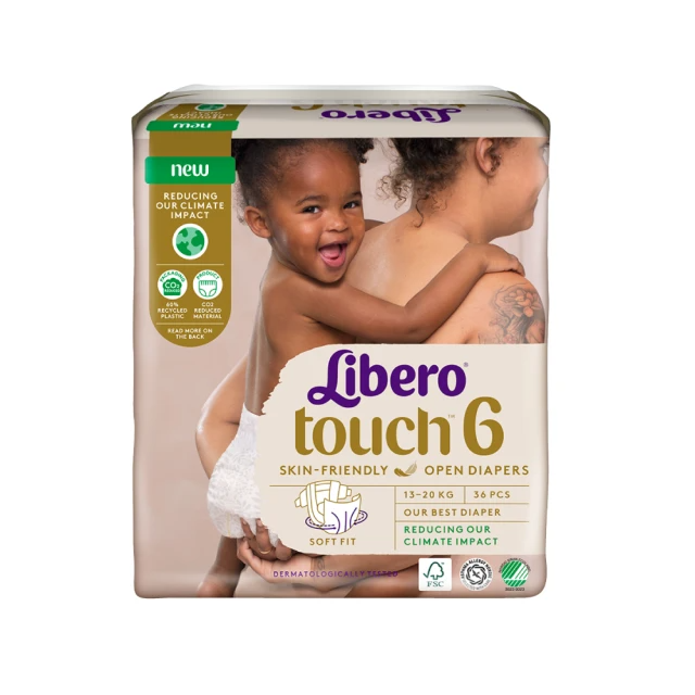 麗貝樂 過夜神器 Touch黏貼型 6號 XL 紙尿褲/尿布(36片x3/箱購)