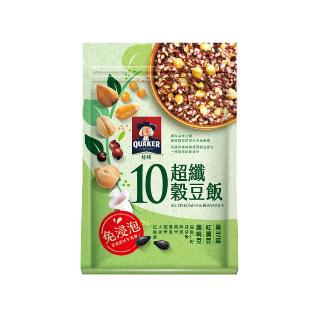 QUAKER 桂格 免浸泡10超纖穀豆飯1000g