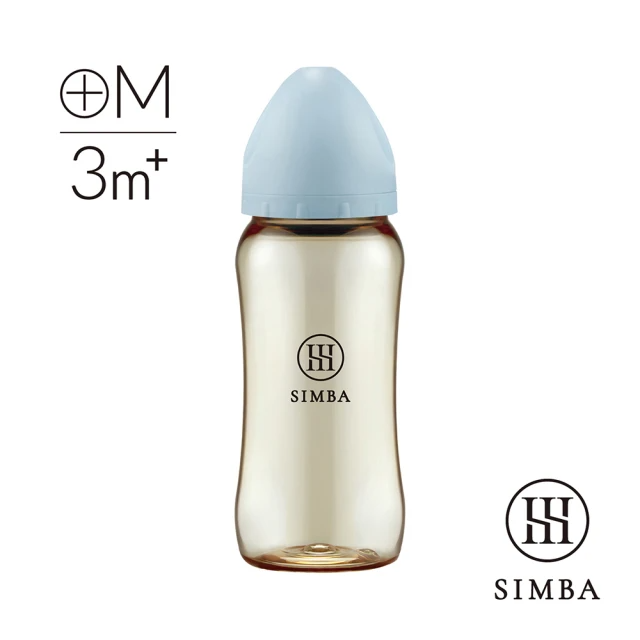 Simba 小獅王辛巴  蘊蜜鉑金PPSU寬口防脹氣奶瓶360ml(全齡適用)