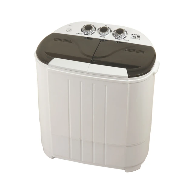 IDEAL 愛迪爾 3.8公斤洗脫定頻直立式雙槽迷你洗衣機-寶貝機(E0730BK 耍酷黑)