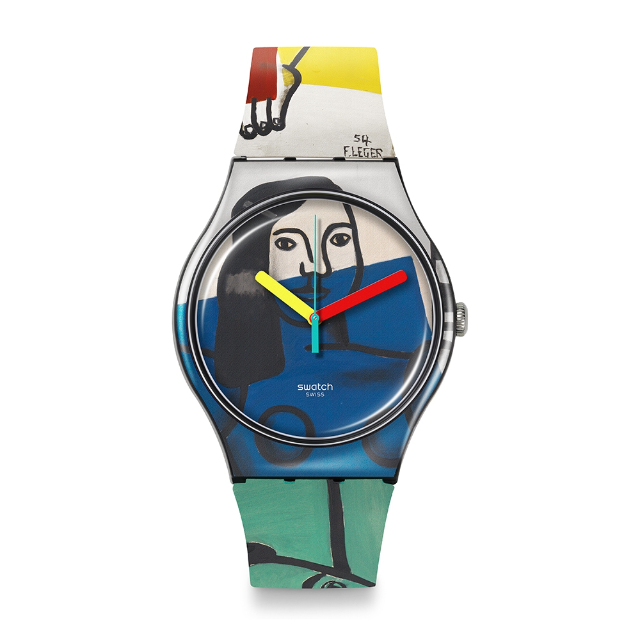 【SWATCH】New Gent 英國 TATE 美術館藏聯名 LEGER 捧花的女人 (41mm) SUOZ363