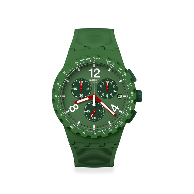 【SWATCH】Chrono 原創系列手錶 PRIMARILY GREEN (42mm) SUSG407