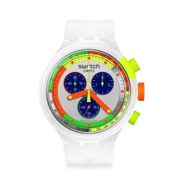 【SWATCH】BIG BOLD系列手錶 SWATCH NEON JELLY (47mm) SB02K100