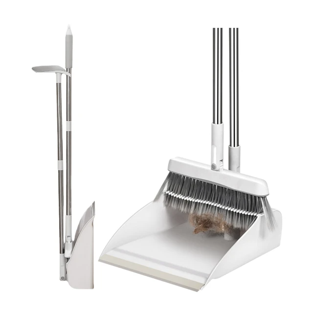 可摺疊站立 懶人防風掃把畚箕組