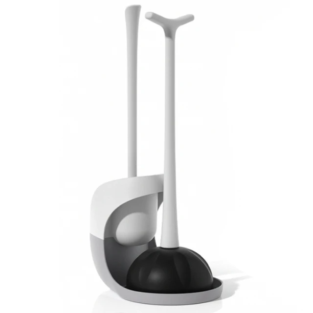 馬桶吸盤清潔刷二件組(馬桶刷+馬桶吸盤)