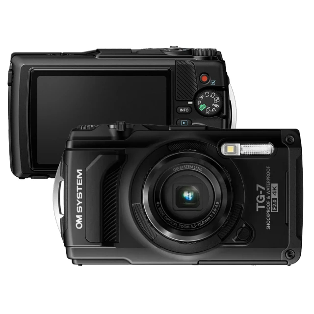 OLYMPUS OM SYSTEM Tough TG-7 防水數位相機*黑