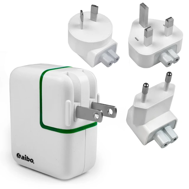 aibo  3.1A雙USB萬國轉接充電器