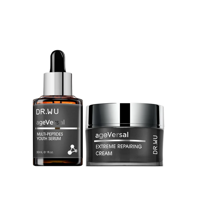 DR.WU 達爾膚 全面拉提 超逆齡多月太修復組 (修復精華30ML+修復精華霜50ML)