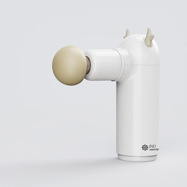 iNO 小鹿碰吉君震動按摩槍(Type C充電)  白色