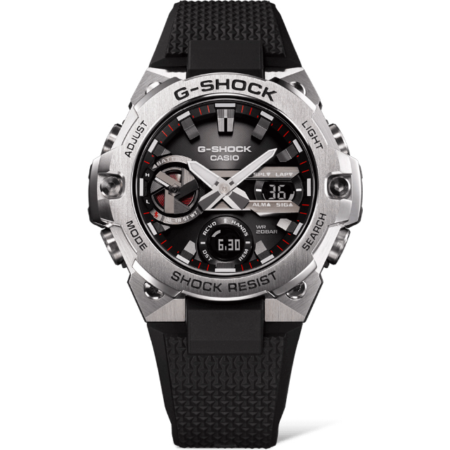 CASIO 卡西歐 G-SHOCK 太陽能藍芽碳核心手錶 (GST-B400-1A)