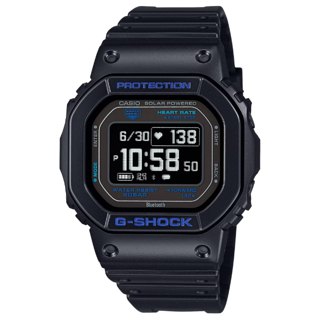 CASIO 卡西歐 G-SHOCK G-SQUAD系列 強悍耐用 心率 太陽能 運動腕錶 (DW-H5600-1A2)