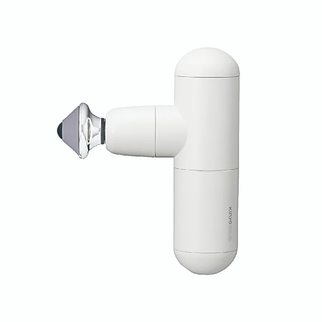 KINYO 輕攜美型迷你筋膜槍/按摩槍(FG-85)-幸霧米色