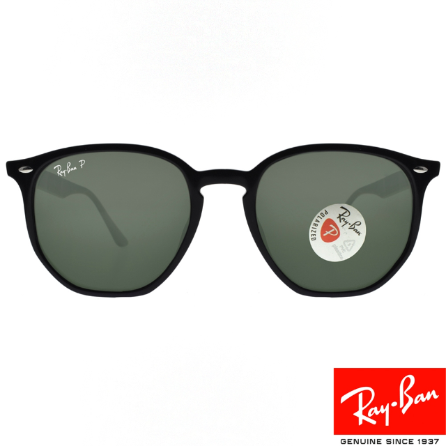 RayBan雷朋 偏光太陽眼鏡 RB4306F 6019A -54mm 六角形膠框