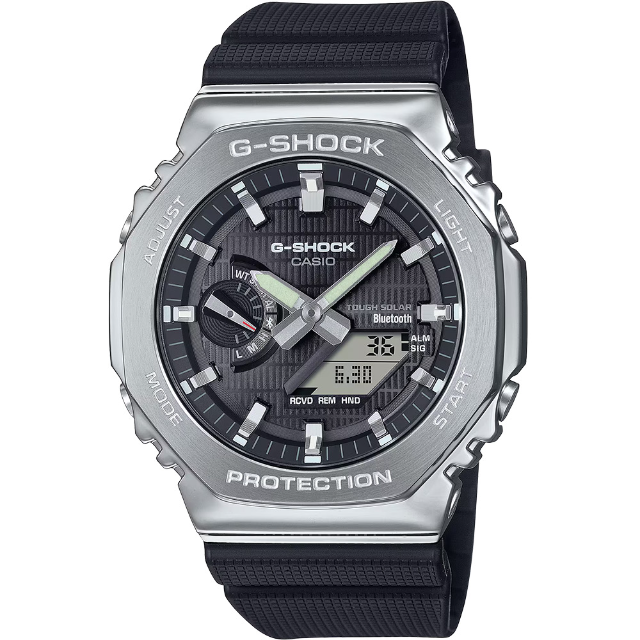 CASIO 卡西歐 G-SHOCK 八角太陽能藍芽手錶 (GBM-2100-1A)