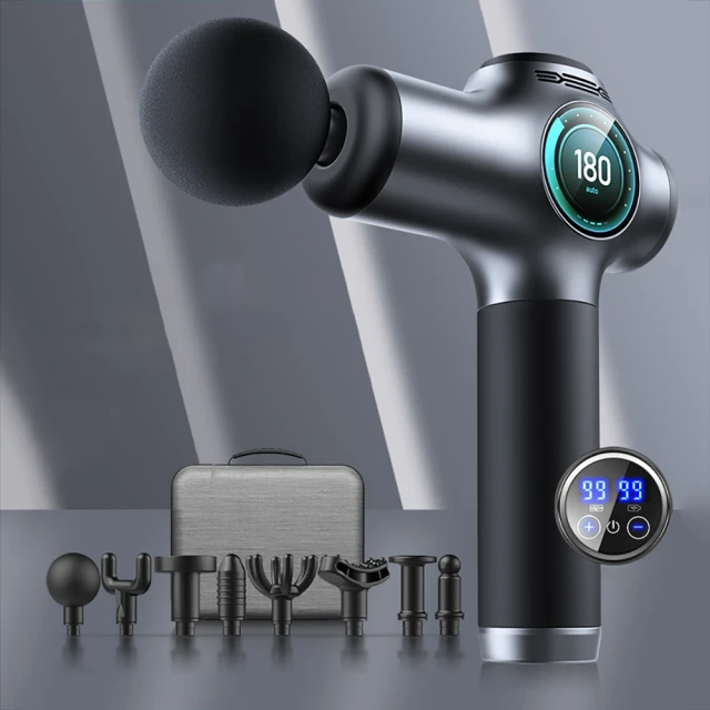 小不記 99檔位力度/8顆按摩頭/高頻震動/低音降噪 震動按摩槍