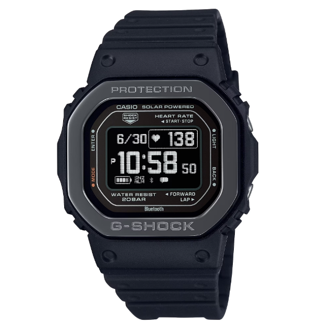 CASIO 卡西歐 G-SHOCK G-SQUAD系列 強悍耐用 心率 太陽能 運動腕錶 (DW-H5600MB-1)