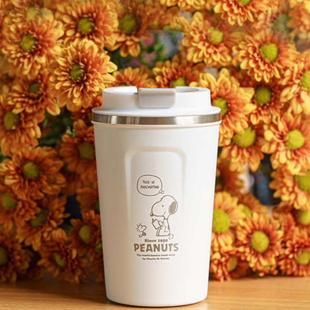 SNOOPY 史努比恬靜生活 萬用不鏽鋼咖啡杯-B款