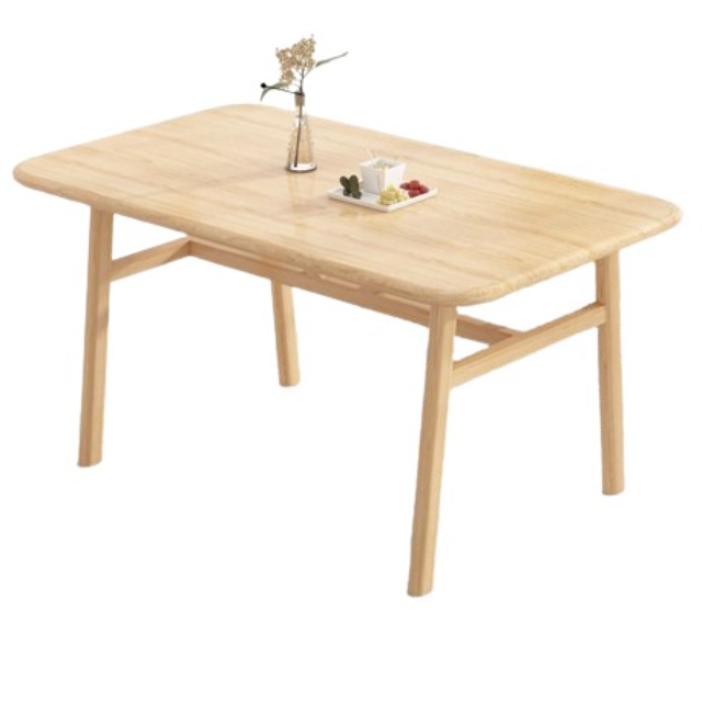 北歐防實木餐桌/原木色