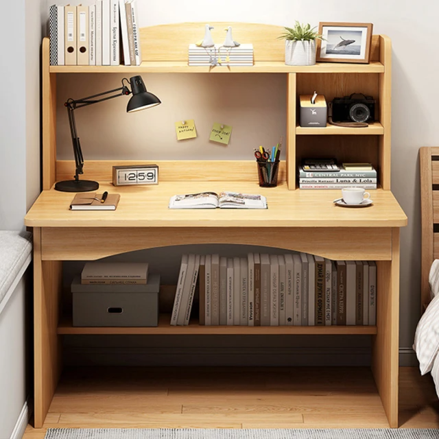 HappyLife 簡約書架收納書桌 80公分