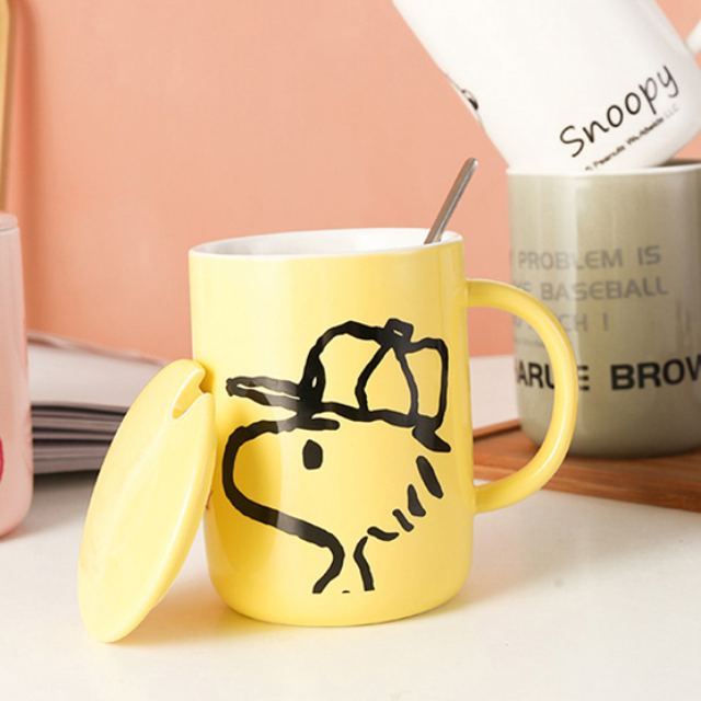 哈生活 史努比經典陶瓷杯350ml(黃色)