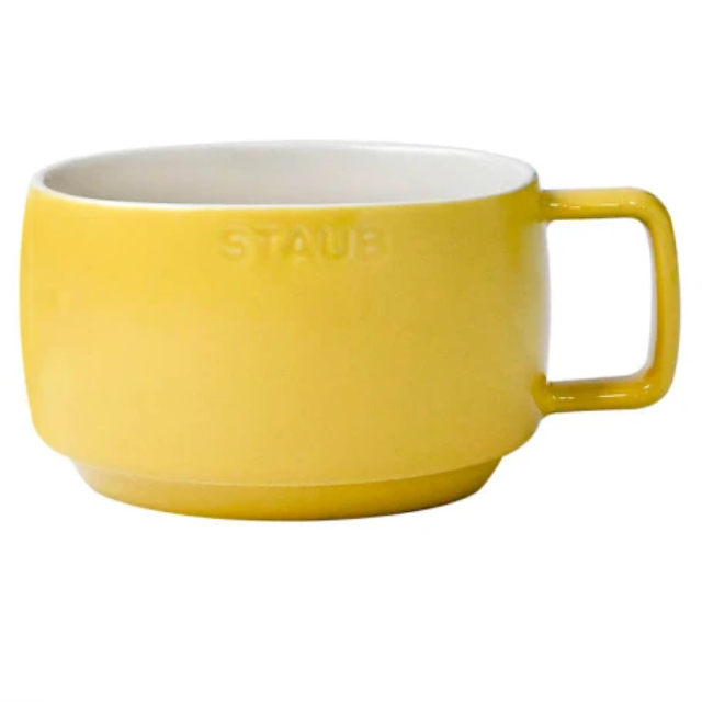 法國Staub 陶瓷早餐杯500ml-檸檬黃