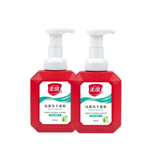 美琪 抗菌洗手慕斯x2入