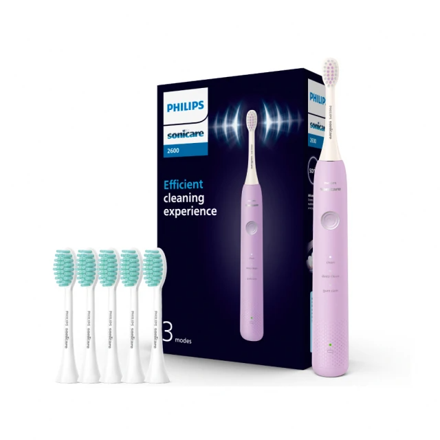 【Philips 飛利浦】Sonicare輕柔舒敏音波震動牙刷-小彩刷紫 (HX2411/01)