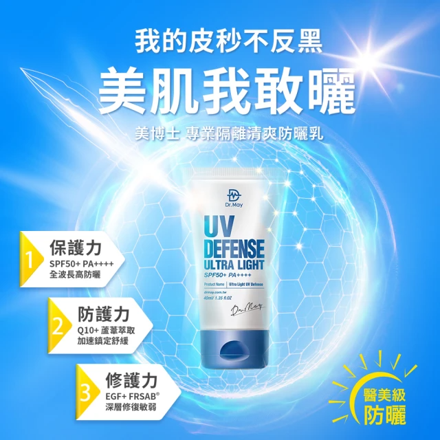 Dr. May美博士 專業隔離清爽防曬乳SPF50+ PA++++40ml