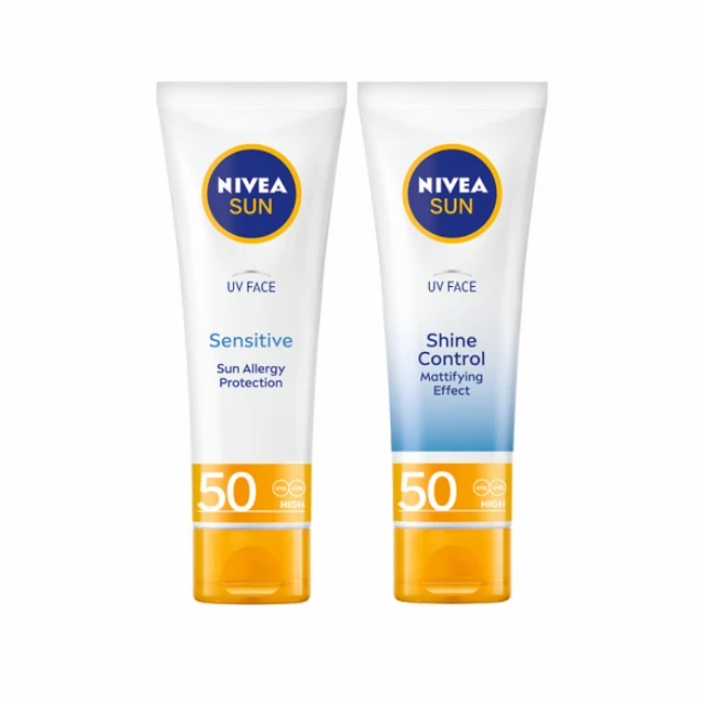 NIVEA 妮維雅 全護清爽防曬隔離乳 SPF50 50ML(高效抗油光/敏感肌專用)