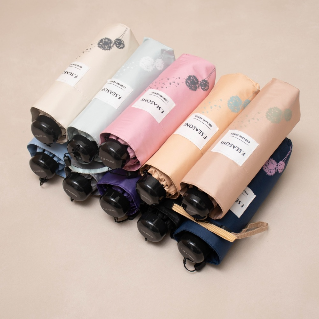 【富雨洋傘】蒲公英降溫五折口袋折傘(TA02-1)