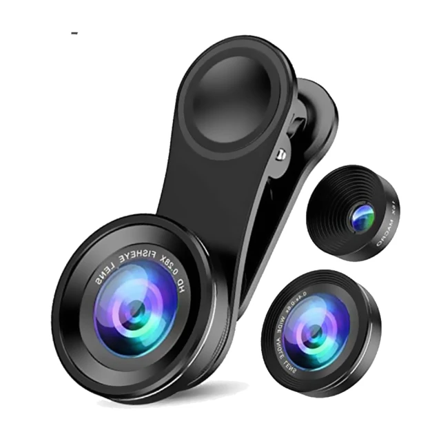AHOYE 3in1外接手機鏡頭 微距+廣角+魚眼