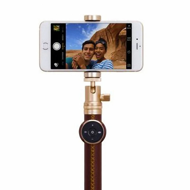 Momax 藍牙皮革自拍桿-50cm