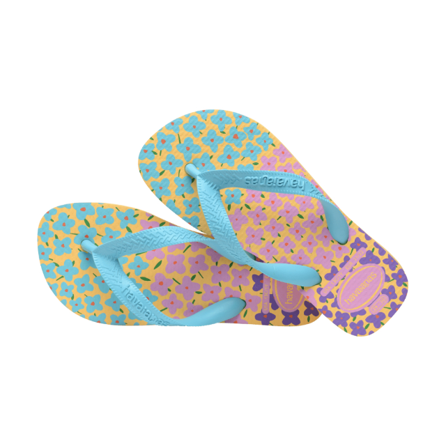 Havaianas 哈瓦仕 童鞋 花朵 藍
