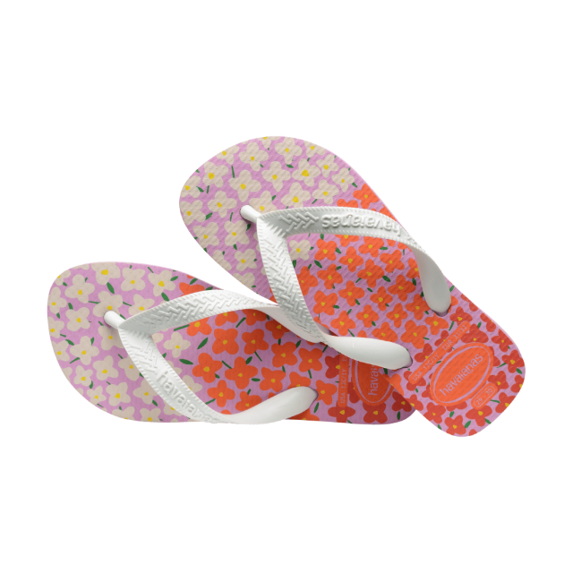 Havaianas 哈瓦仕 童鞋 花朵 白