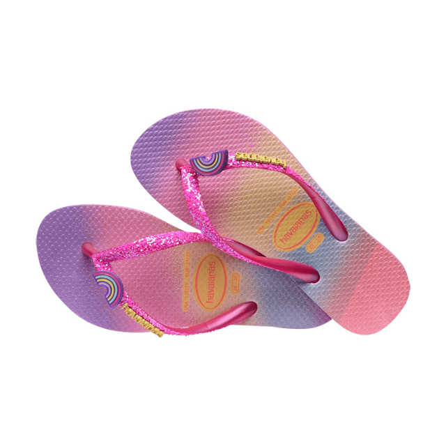 Havaianas 哈瓦仕 童鞋 彩虹城堡 粉紫