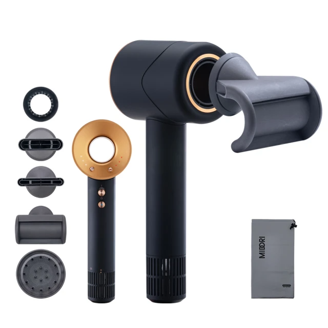MIDORI 美多莉 Hypersonic高速負離子吹風機-霧夜金(全配組)