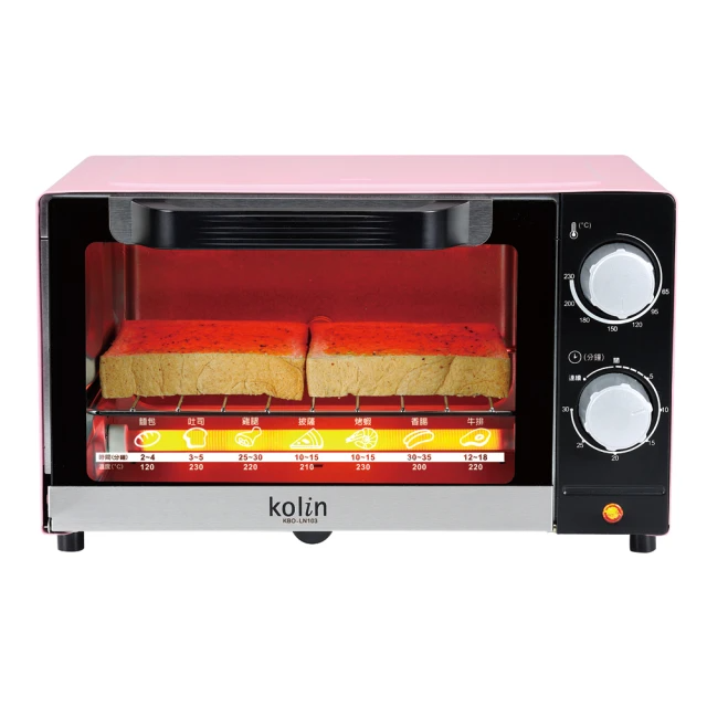 Kolin 歌林 10L時尚電烤箱(KBO-LN103)櫻花粉