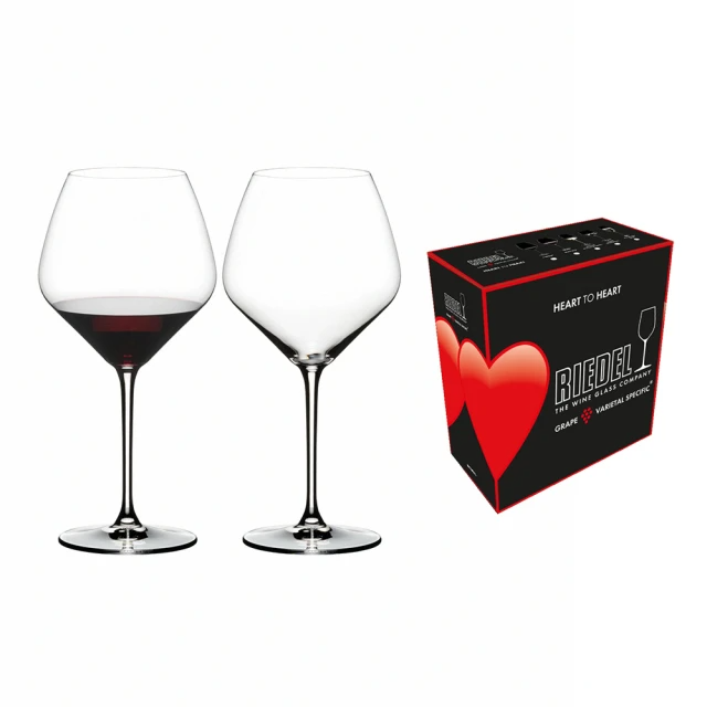 Riedel Heart to Heart Pinot Noir黑皮諾紅酒杯2入禮盒
