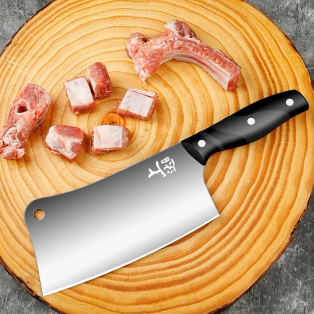 樂邁家居 砍骨專用刀 鋼塑手柄 (長17.5cm)