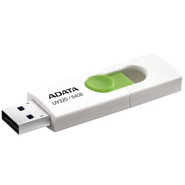 ADATA 威剛 UV320 64GB USB3.2 隨身碟(白)